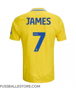 Günstige Leeds United Daniel James #7 Auswärtstrikot 2024-25 Kurzarm